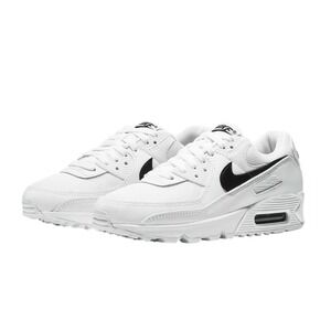 Nike Air Max 90 White Black Casual Sneakers Women's Size 7.5 Athletic Shoes run